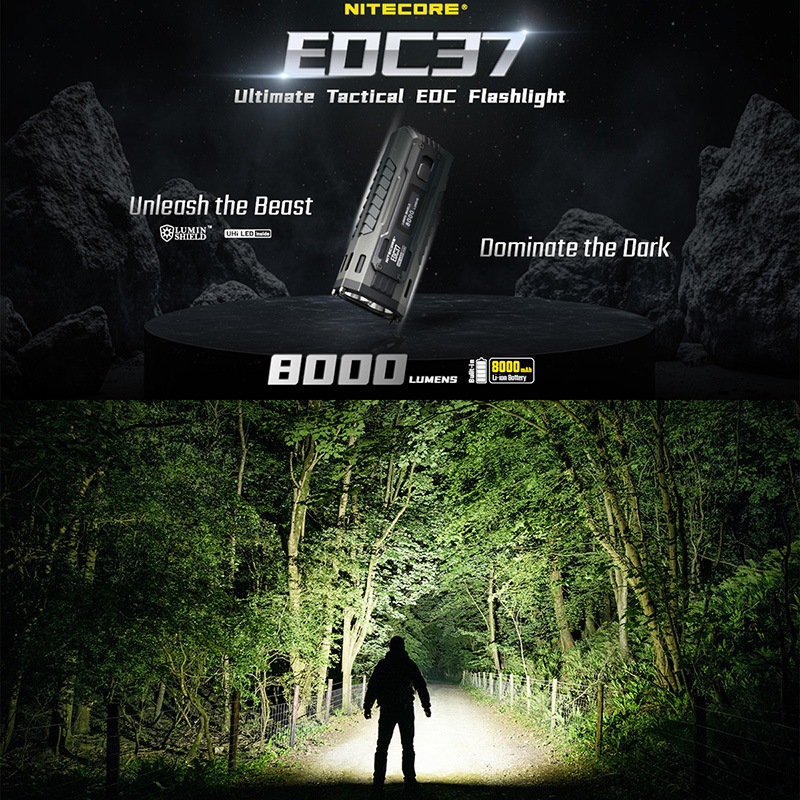 NITECORE(ナイトコア) EDC37 タクティカル フラッシュライト 最大8000