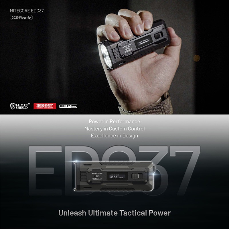 NITECORE(ナイトコア) EDC37 タクティカル フラッシュライト 最大8000