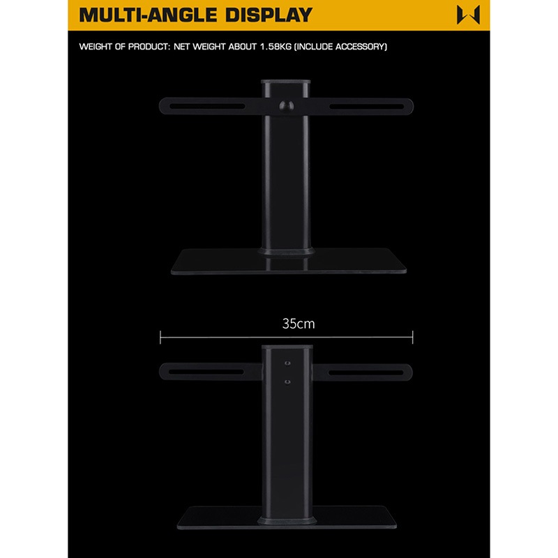 ヴァーサティルスタンド WoSporT ユニバーサル ディスプレイスタンド ガンラック Black