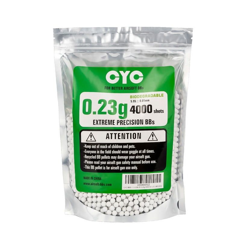 CYC精密バイオBB弾 0.23g 4000発入(生分解性) | 消耗品,BB弾