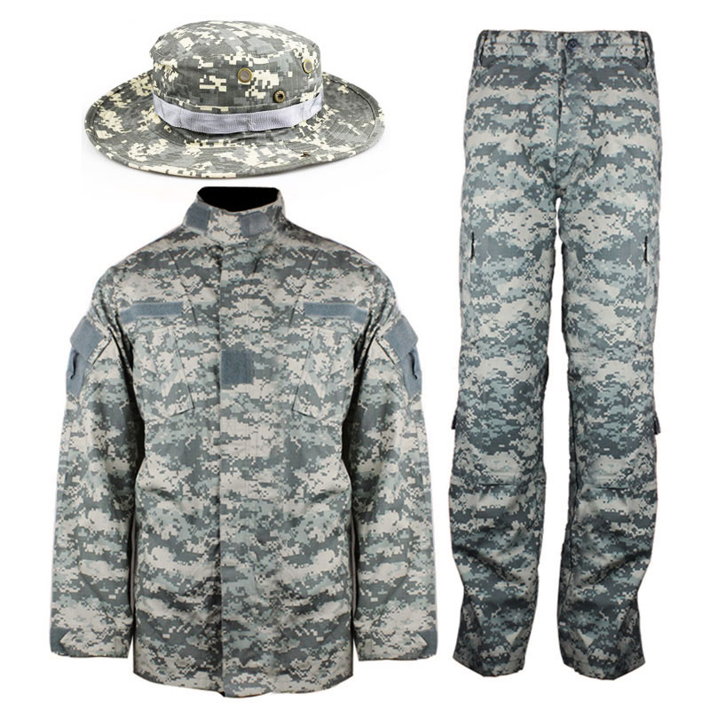 迷彩服セット デジタル迷彩　us army WoSporT BDU 迷彩服上下セット (ブーニーハット付属) XLサイズ/ACU