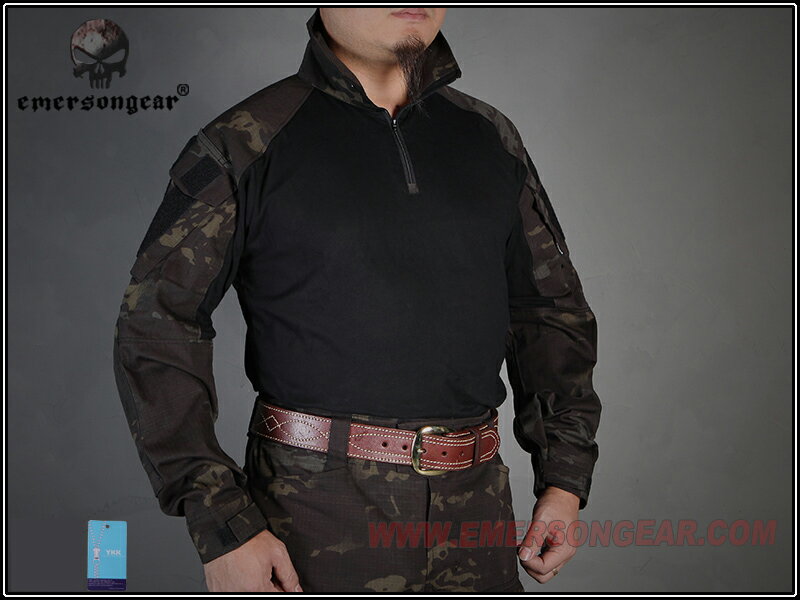 EMERSON CPスタイル G3コンバットシャツ マルチカムブラック MCBK M