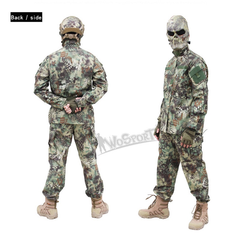 WoSporT BDU 迷彩服上下セット (ブーニーハット付属) XSサイズ