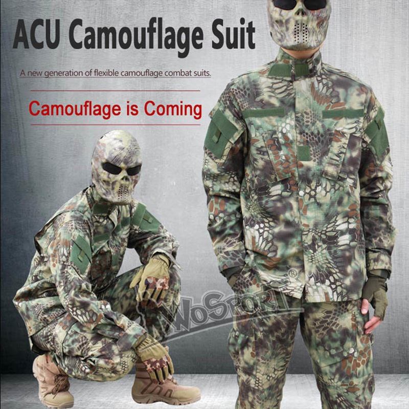 WoSporT BDU 迷彩服上下セット (ブーニーハット付属) XSサイズ/ACU