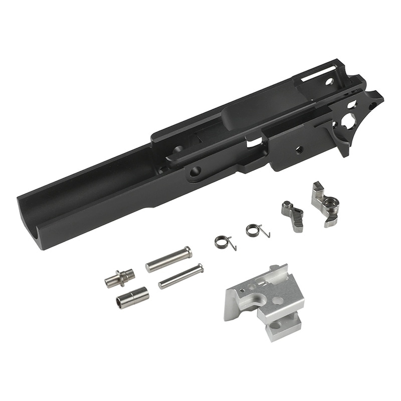 5KU CNCアルミ削り出し 3.9インチ ミドルフレーム Type1 Black (東京