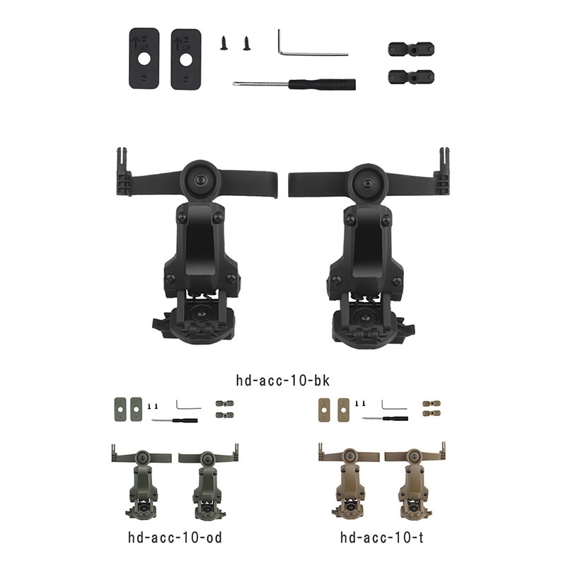 WoSporT Comtacタイプヘッドセット用ヘルメットマウント OD | ヘッド