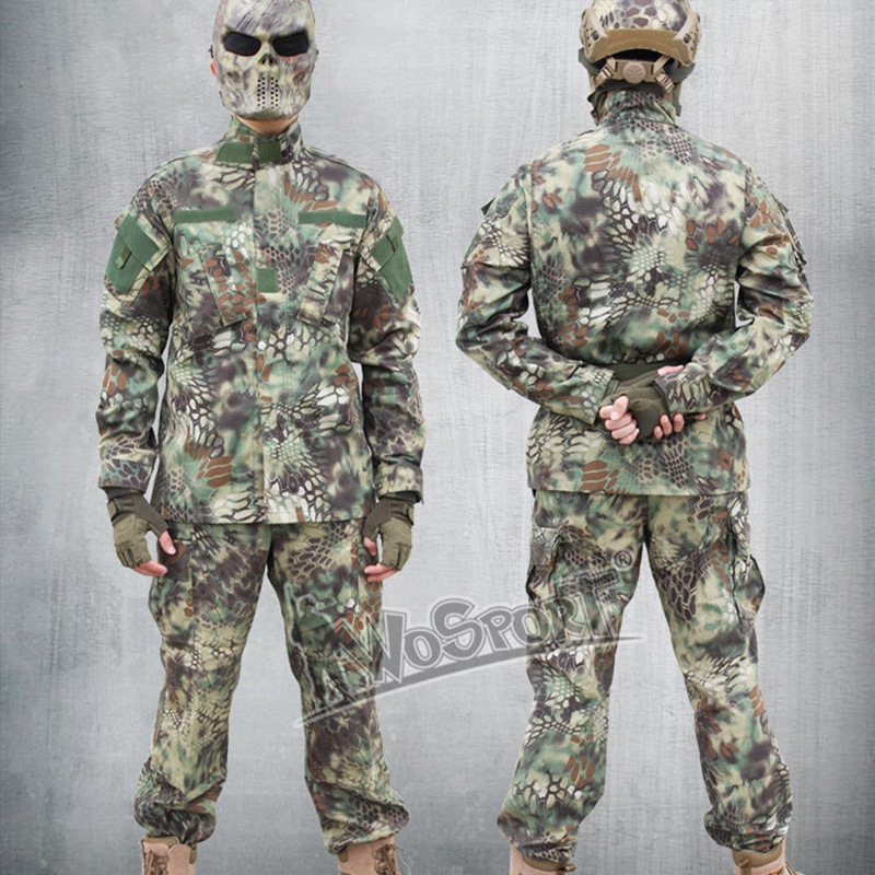WoSporT BDU 迷彩服上下セット (ブーニーハット付属) 2XLサイズ/ACU