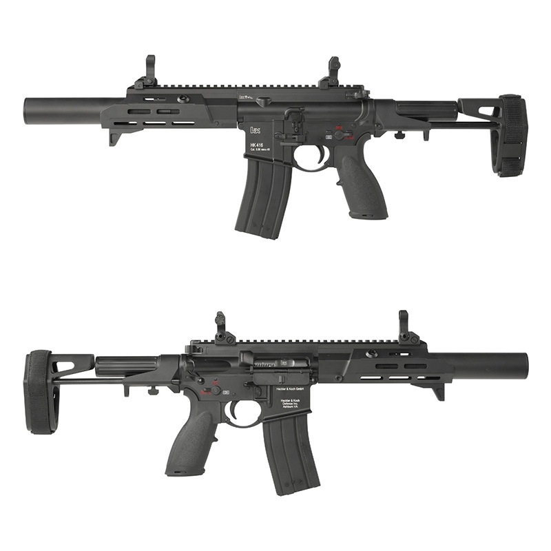 Golden Eagle HK416A5 PDW サイレンサーモデル Black ガスブロー