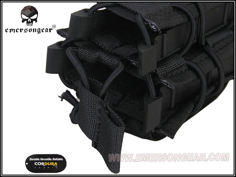 EMERSON HSGI TACOスタイル ダブルデッカーマガジンポーチ BK