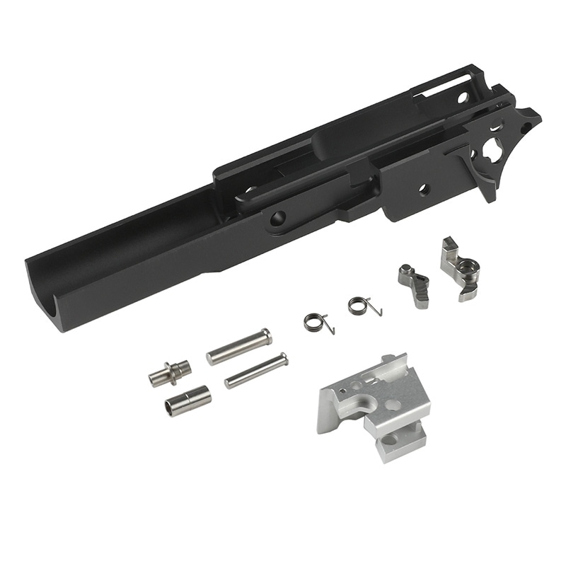 5KU CNCアルミ削り出し 3.9インチ ミドルフレーム Type2 Black (東京