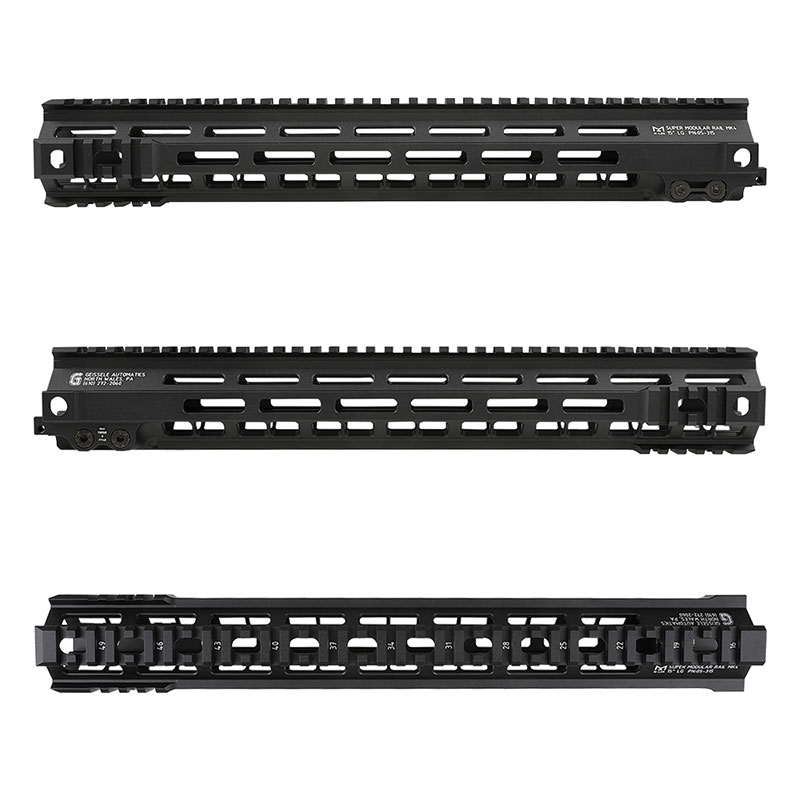 Zparts Geissele 15inchハンドガード VFCM4 Black Zparts Geissele Mk4 15inch M-LOKハンドガード (VFC M4 GBB対応