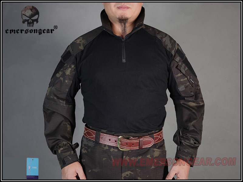 EMERSON CPスタイル G3コンバットシャツ マルチカムブラック MCBK S