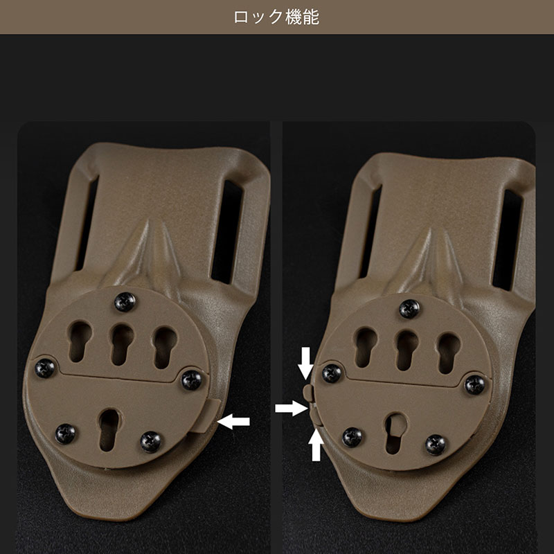 WoSporT G-CODE RTI GCA30タイプ ベルトループ TAN | サバゲー装備品