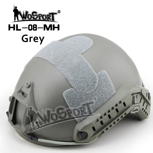 BFセール】WoSporT MHタイプ ファストヘルメット GREY | ヘッド