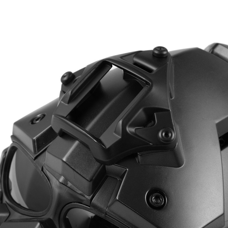 WoSporT Ronin NVGマウントモジュラーヘルメット ファン付 Obsidian