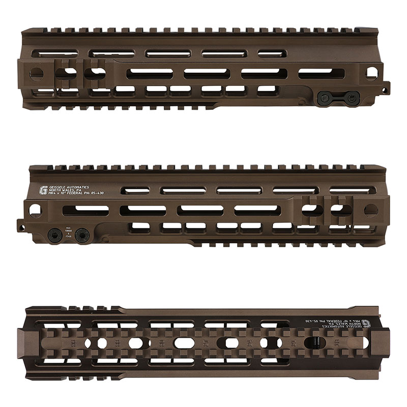 Zparts Geissele MK4タイプ 10inchハンドガード Federal刻印 (GHK M4
