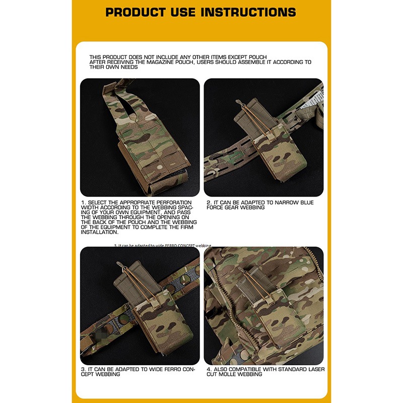 WoSporT HSPタイプ SRMP シングルライフルマガジンポーチ BCP