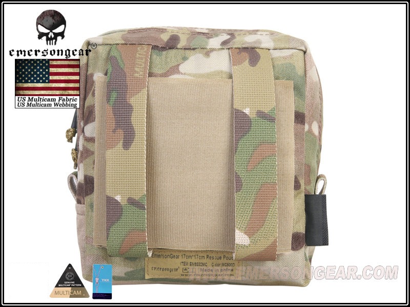 EMERSON 17cm×17cm レスキューポーチ MC | サバゲー装備品,ポーチ