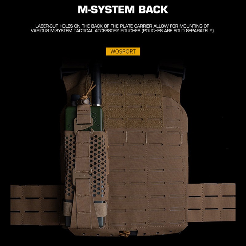 WoSporT ARC Design プレートキャリア V2 MOLLE Black | サバゲー装備