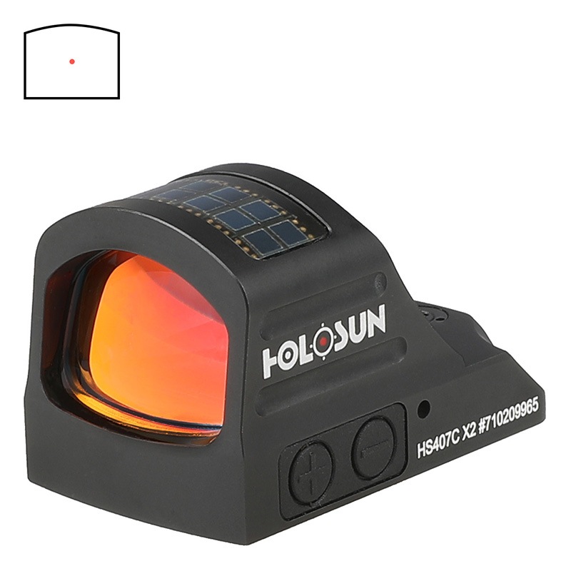 HOLOSUN HS407C X2 リフレックスレッドドットサイト | 光学機器,ドット