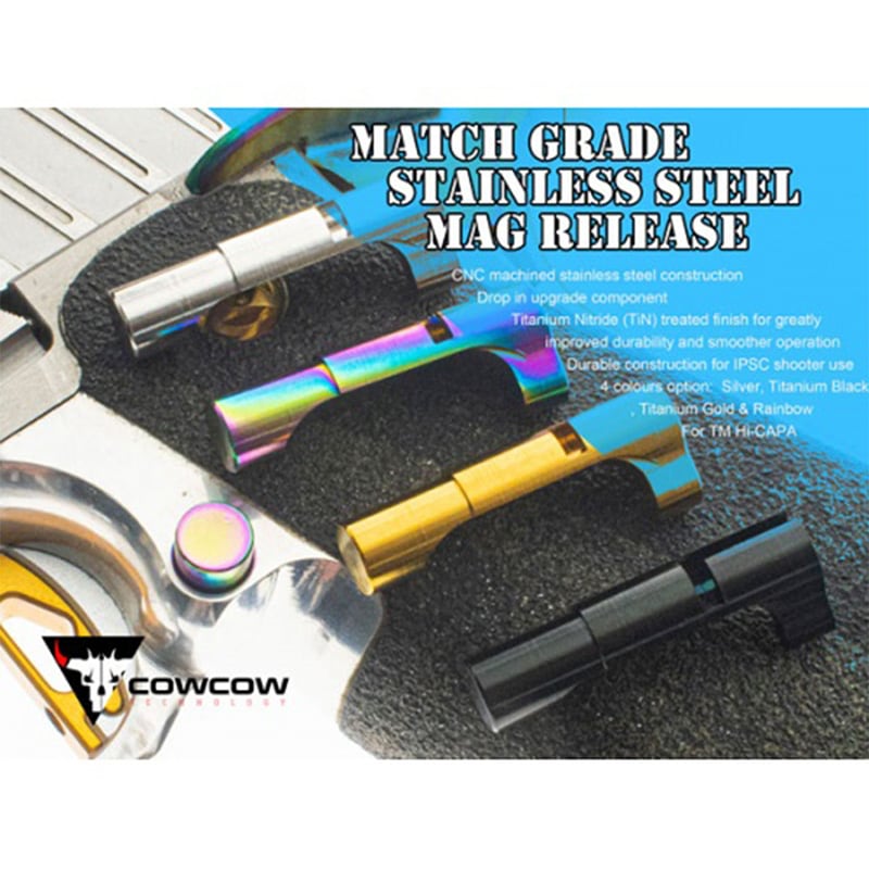 COWCOW Technology ステンレス マガジン キャッチ RB 東京マルイ Hi