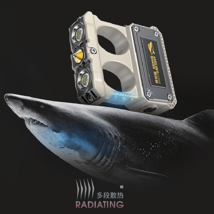 SMILING SHARK �饤���դ� W�ե��󥬡��ʥå��� ��ꥱ�󥵥å� TIP-156