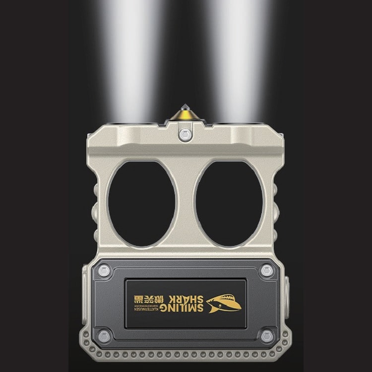 SMILING SHARK �饤���դ� W�ե��󥬡��ʥå��� ��ꥱ�󥵥å� TIP-156