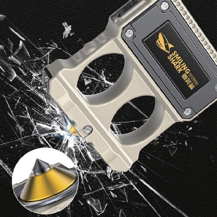 SMILING SHARK �饤���դ� W�ե��󥬡��ʥå��� ��ꥱ�󥵥å� TIP-156