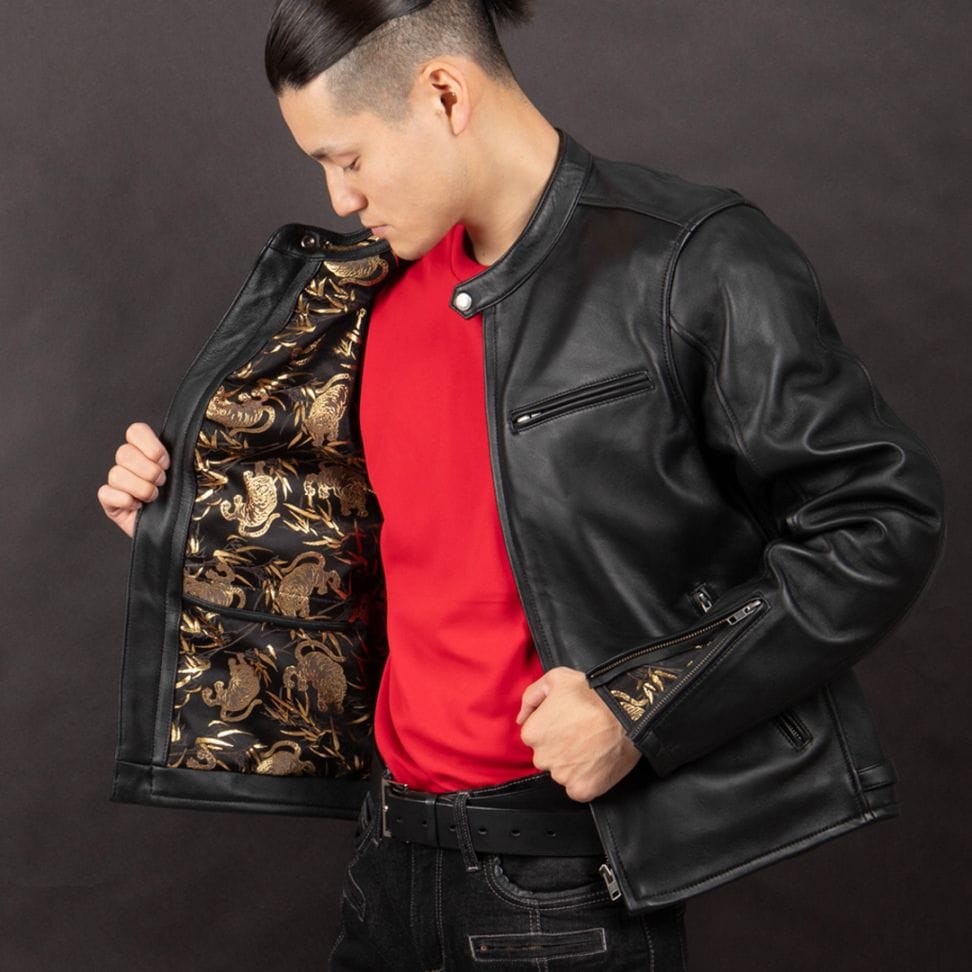 金襴レザージャケット[21SJ-14K_虎]