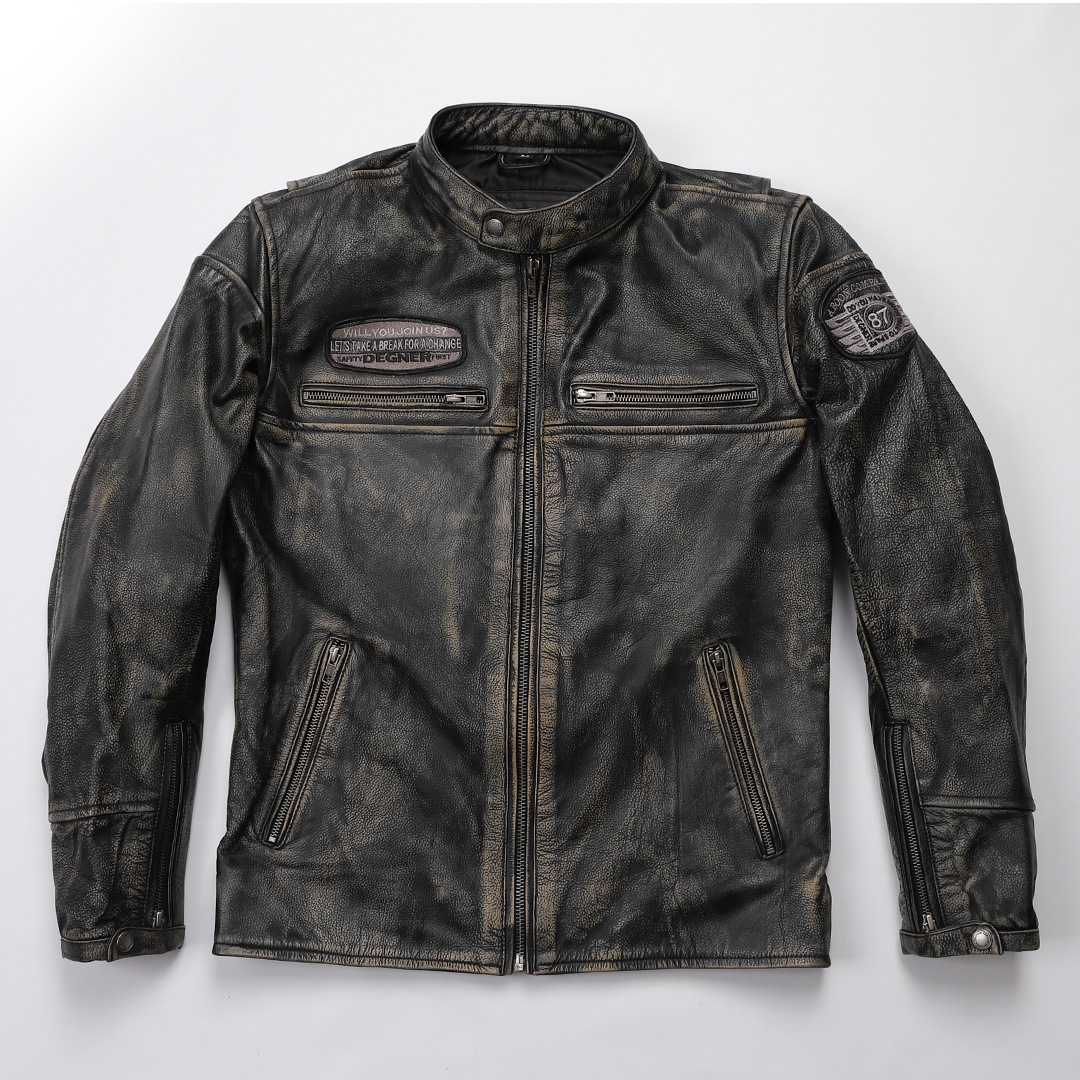 ★ DEGNER レザージャケット 22WJ-5 XLサイズ ヴィンテージ加工 22WJ-5 メンズレザージャケット | DEGNER