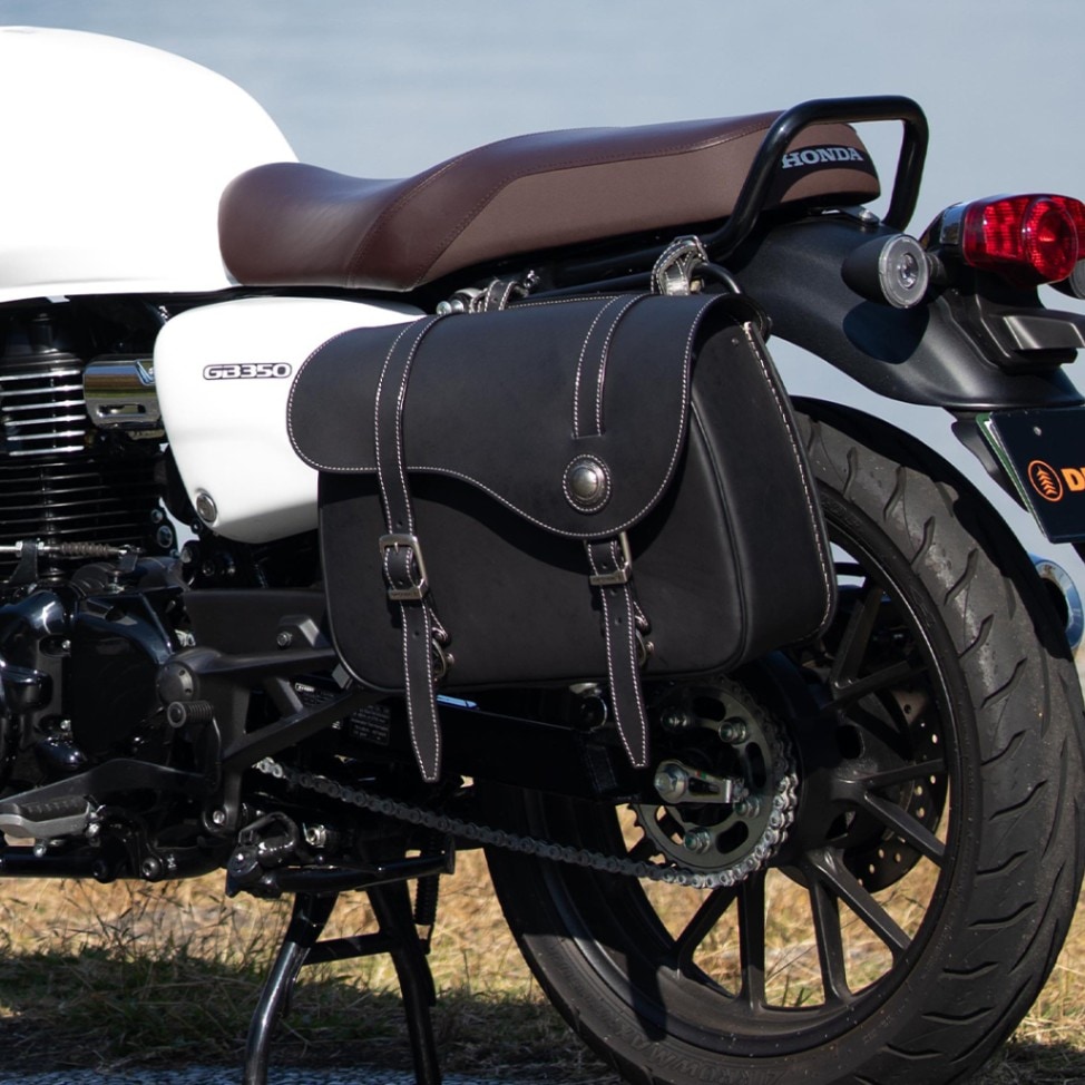 バイク レザーサドルバッグ [PRSB-9D] バイク取付バッグ,アメリカン