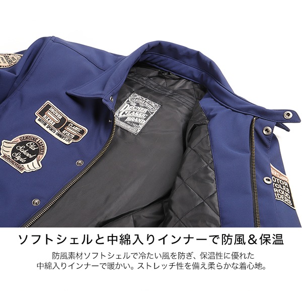 バイク ソフトシェルコーチジャケット[19WJ-22] ウェア,メンズ