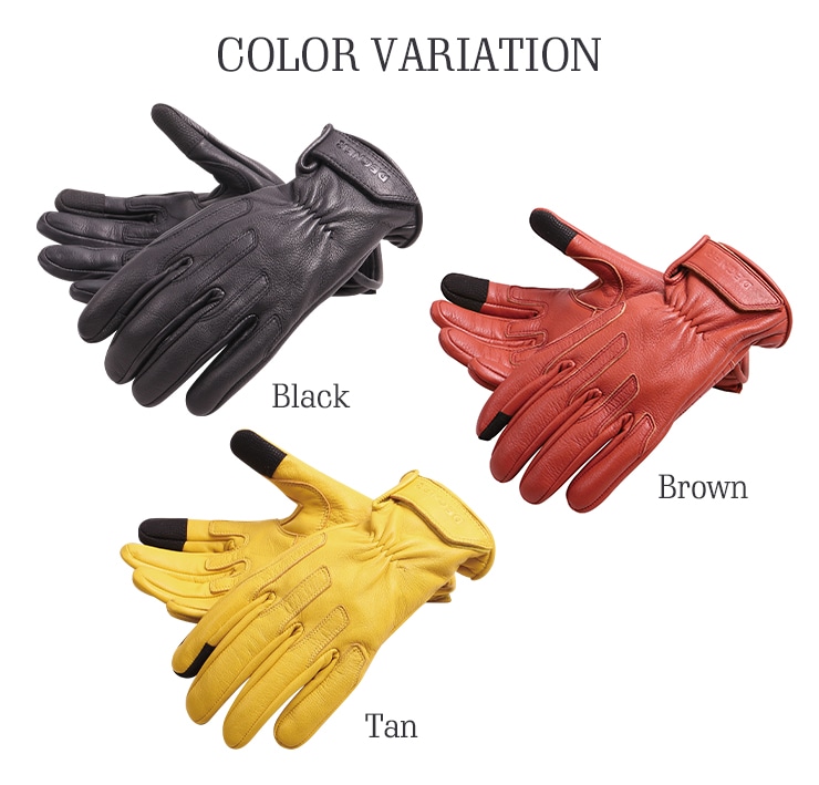 バイク 3シーズン使えるレザーグローブ [TG-67] グローブ,オール