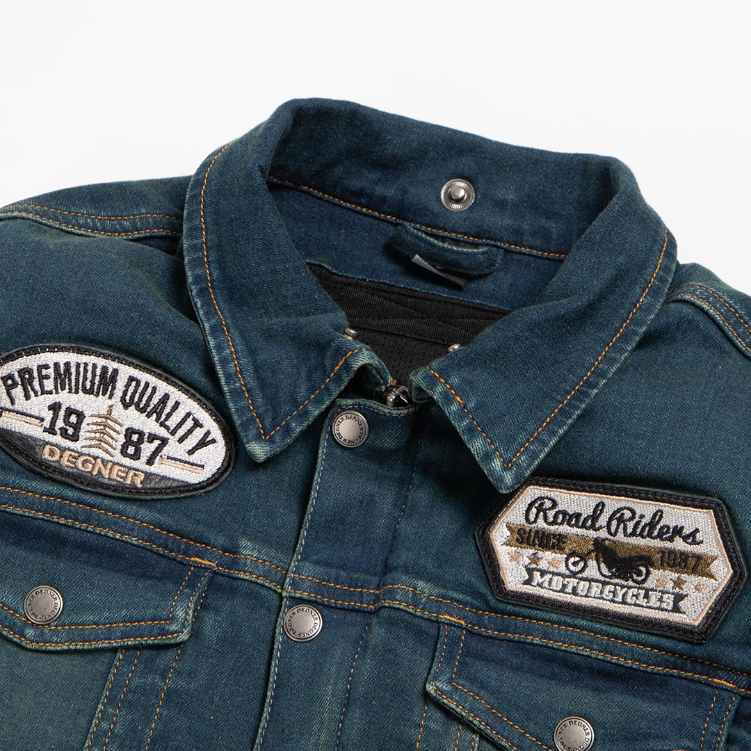 バイク 【XL追加決定☆】レディースフード付きデニムジャケット