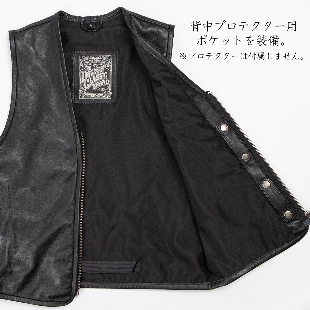 バイク レザーベスト[V-19] ウェア,ベスト デグナーオンライン DEGNER 2026