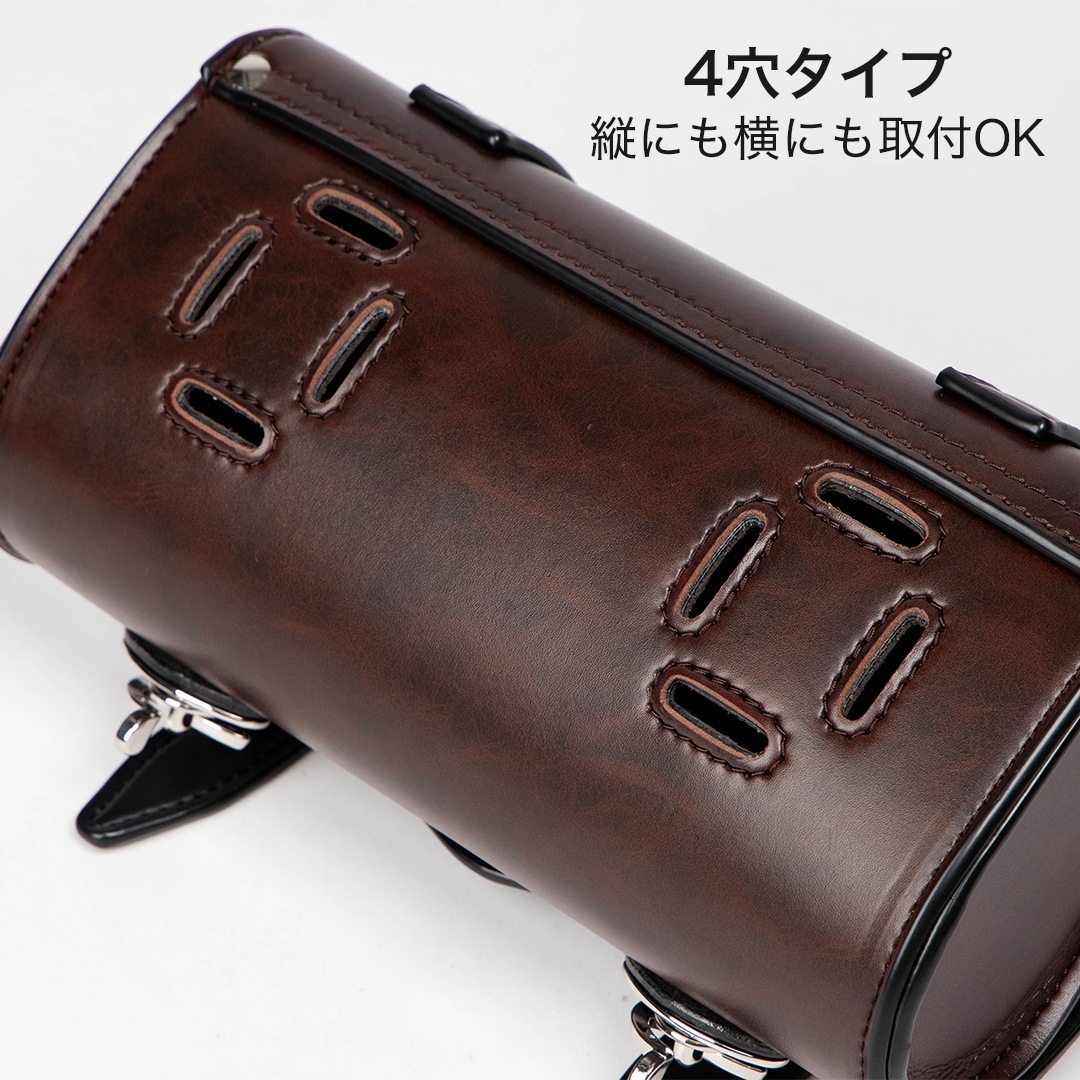 バイク ウェア シンセティックレザーツールバッグ[DTB-3] バイク取付