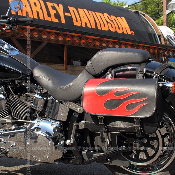 バイク ウェア ナイロンサドルバッグ[NB-4FB-RD] バイク取付バッグ