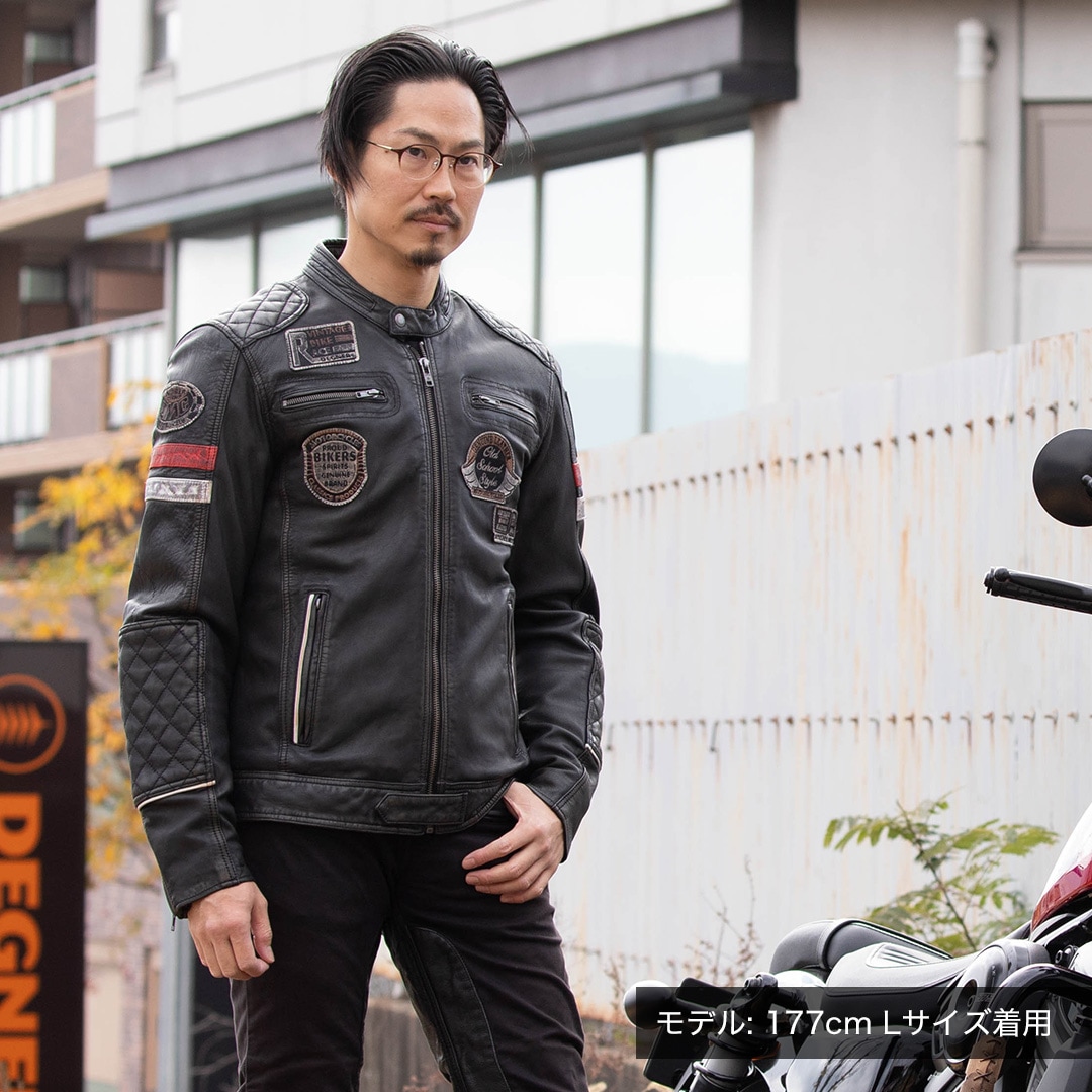 バイク ワックスシープレザージャケット[26SJ-4] ウェア,メンズ