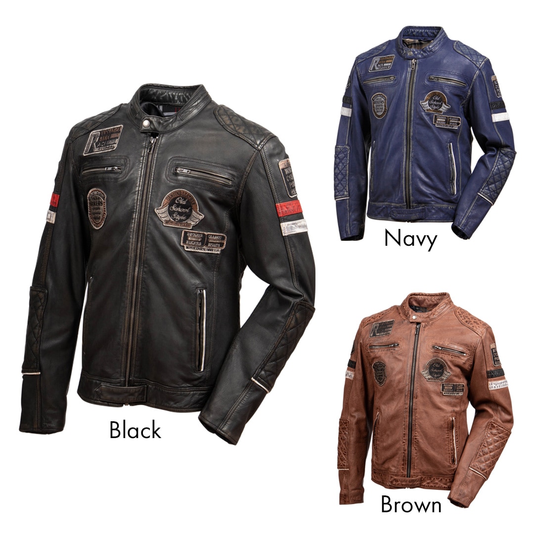 バイク ワックスシープレザージャケット[26SJ-4] ウェア,メンズ