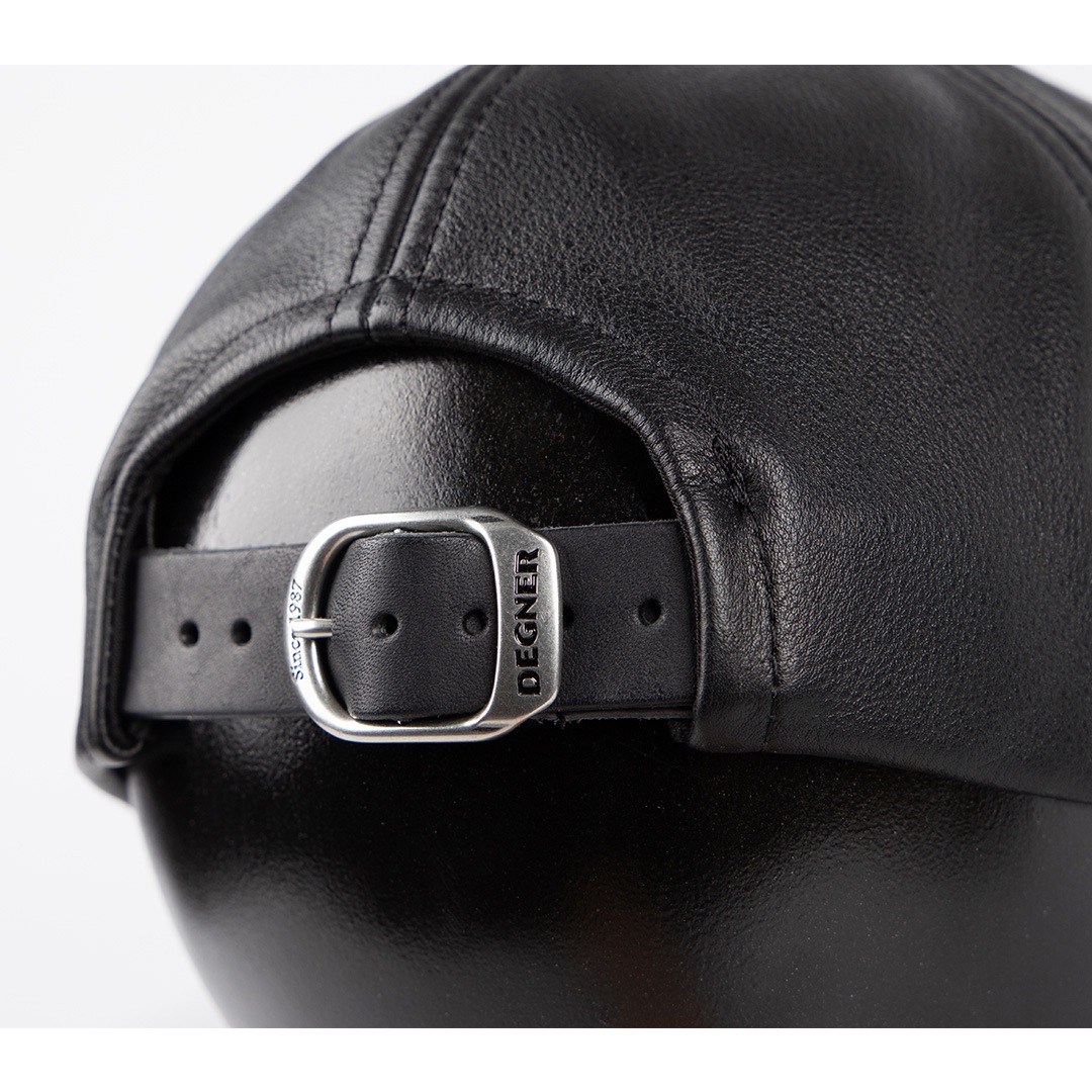 バイク 花山レザーキャップ[CP-32K] ウェア,キャップ・ハンチング