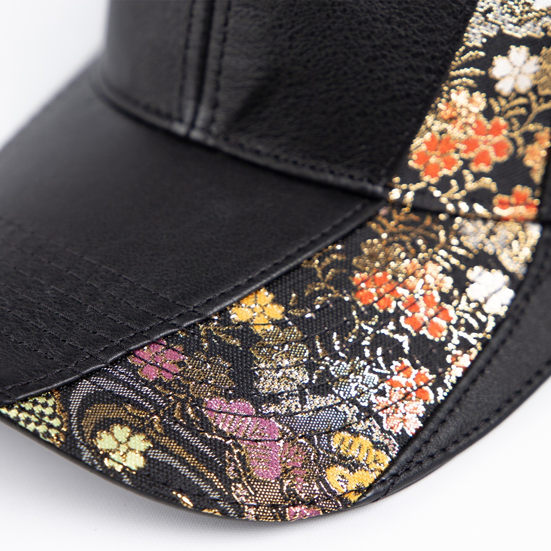 バイク 花山レザーキャップ[CP-32K] ウェア,キャップ・ハンチング