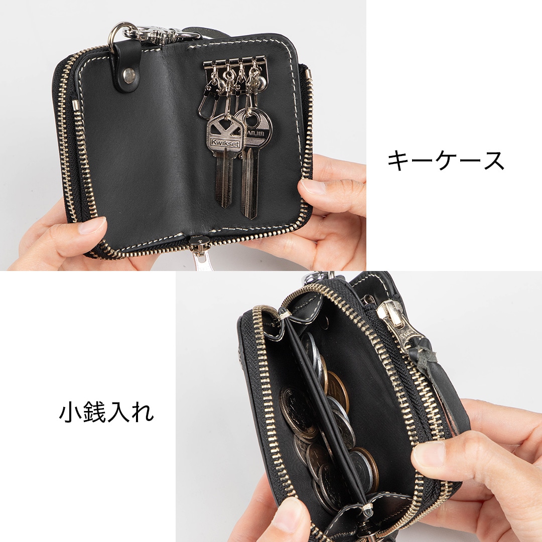 バイク ウェア 【新柄登場!!】花山キーウォレット[K-25K] レザー
