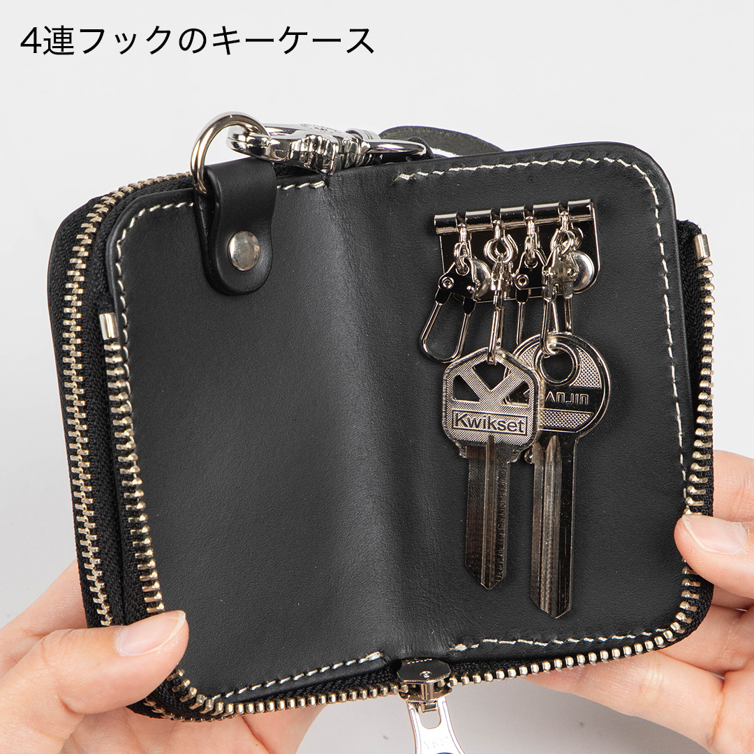 バイク ウェア 【新柄登場!!】花山キーウォレット[K-25K] レザー