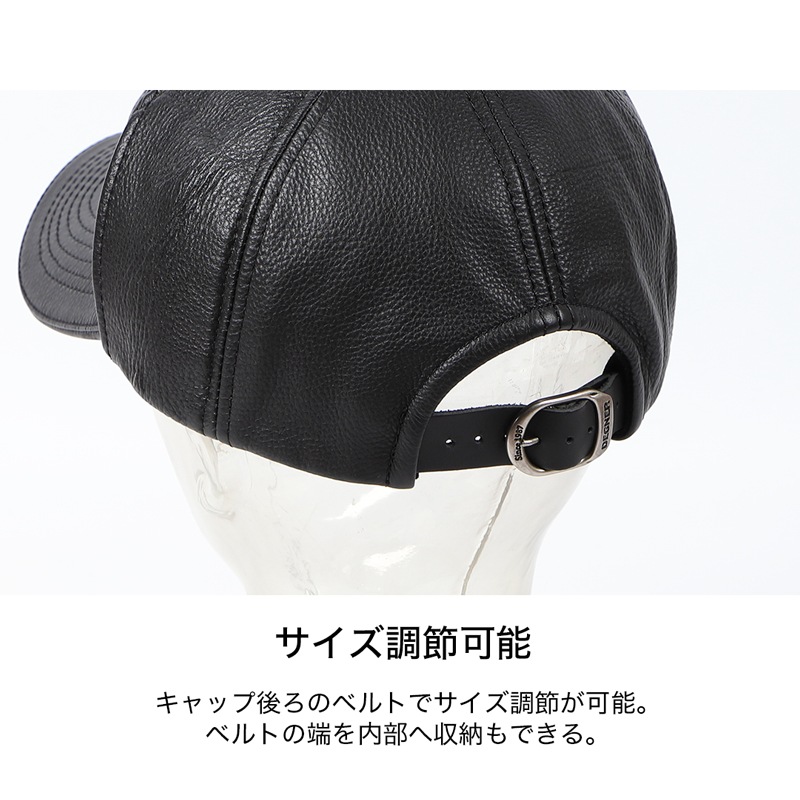 バイク ウェア サングラスホルダー付きレザーキャップ[CP-26] ウェア