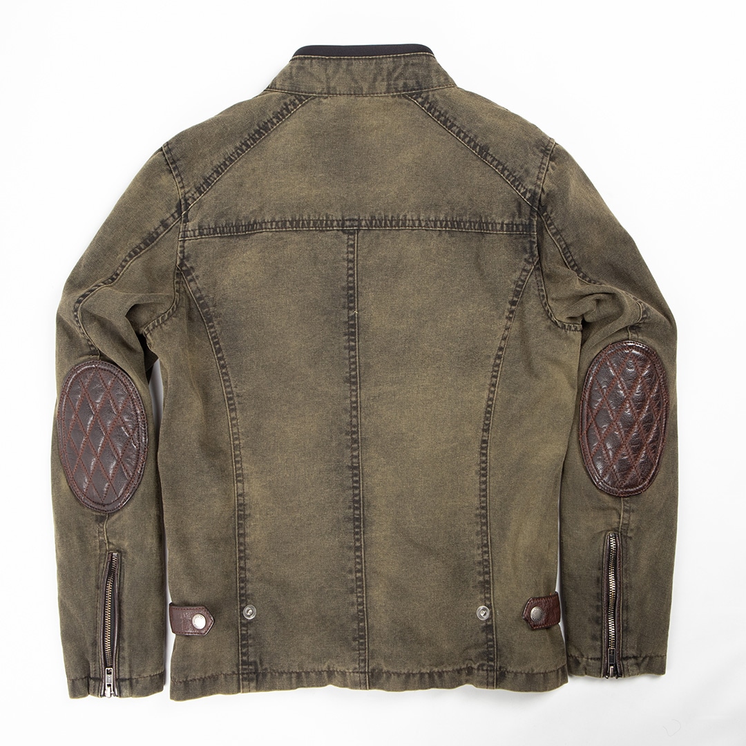 バイク レディーステキスタイル＆レザーコンビジャケット[FR25SJ