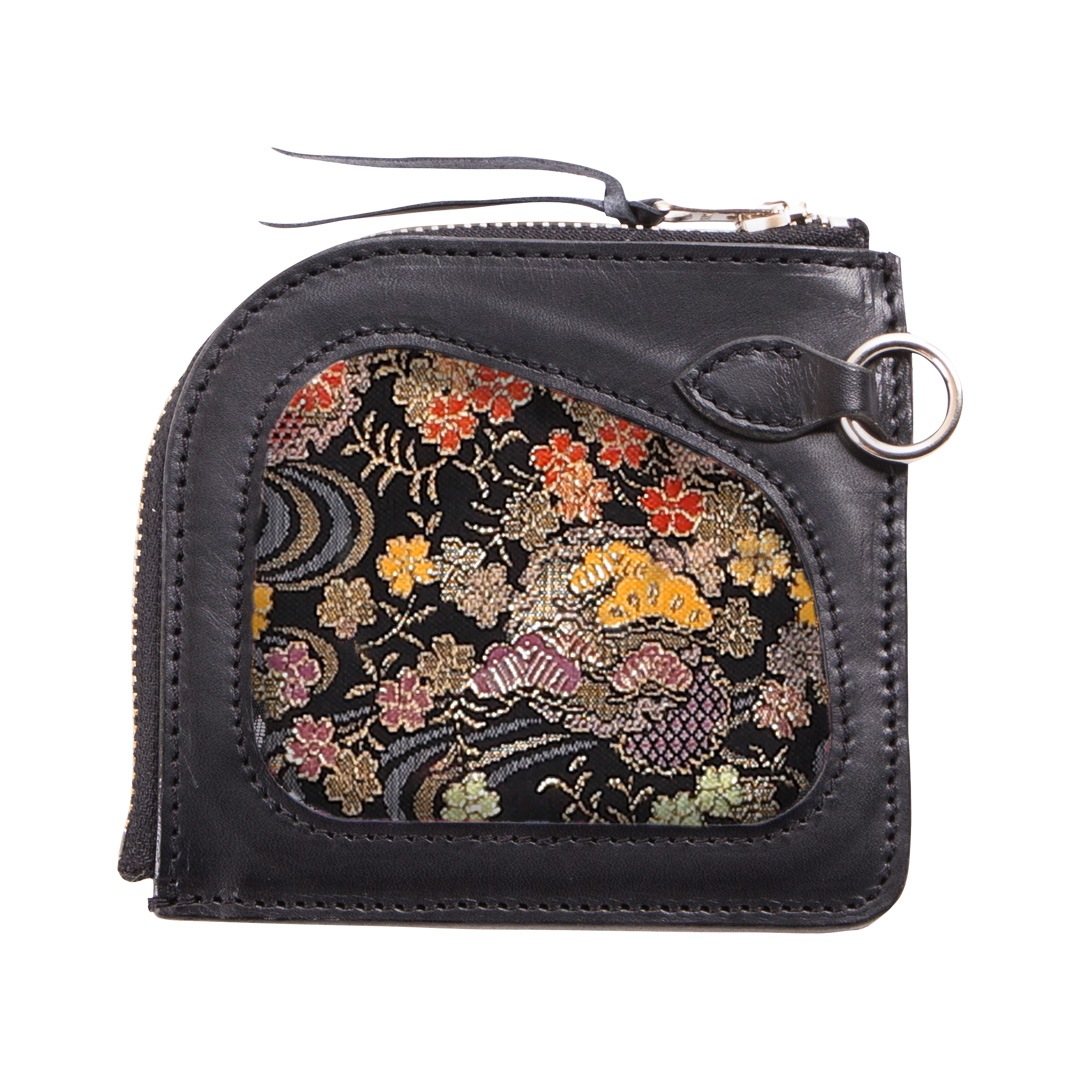 新柄登場/流水雪輪]花山 レザーコインケース[W-85K] | レザー