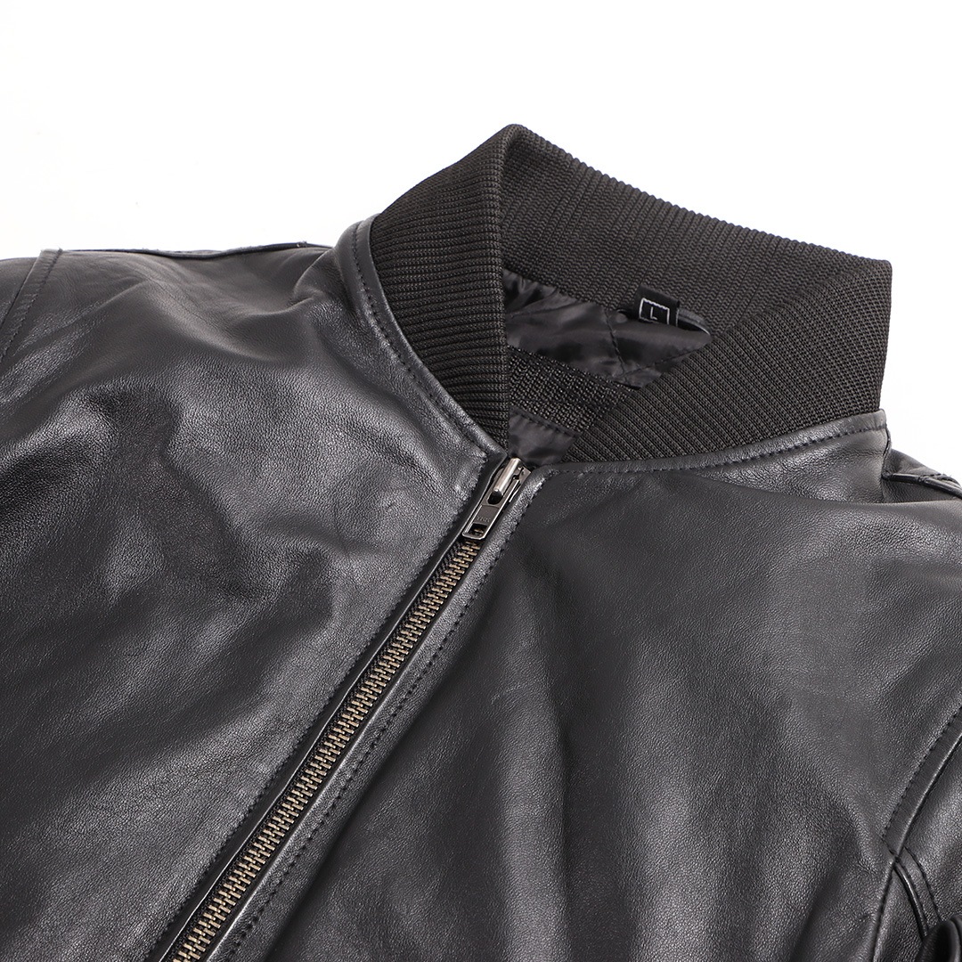 美品　VIENS　羊革　オールレザーMA−1 レザージャケット 美品 VIENS 羊革 オールレザーMA−1 レザージャケット