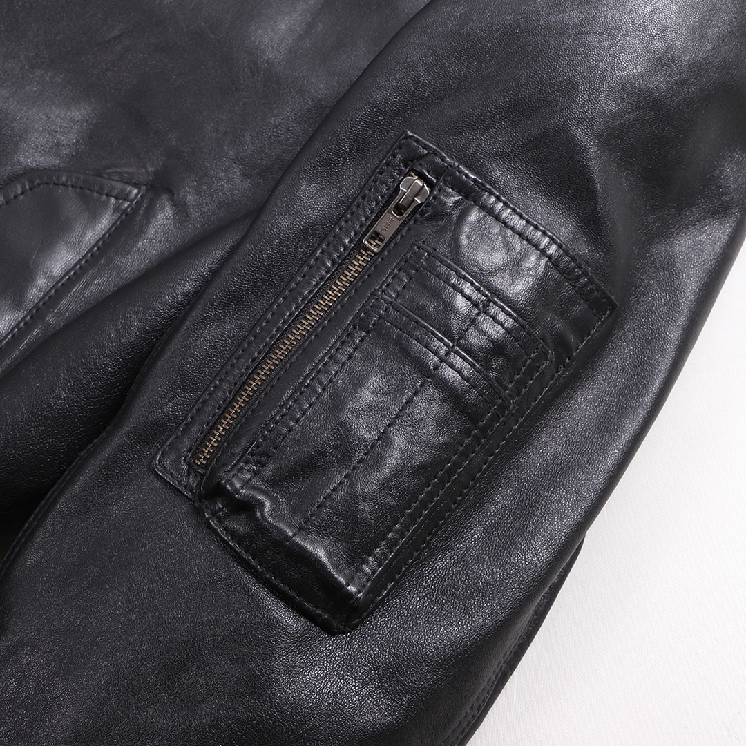 バイク 【XLW追加】シープレザーMA-1ジャケット[21WJ-1] ウェア