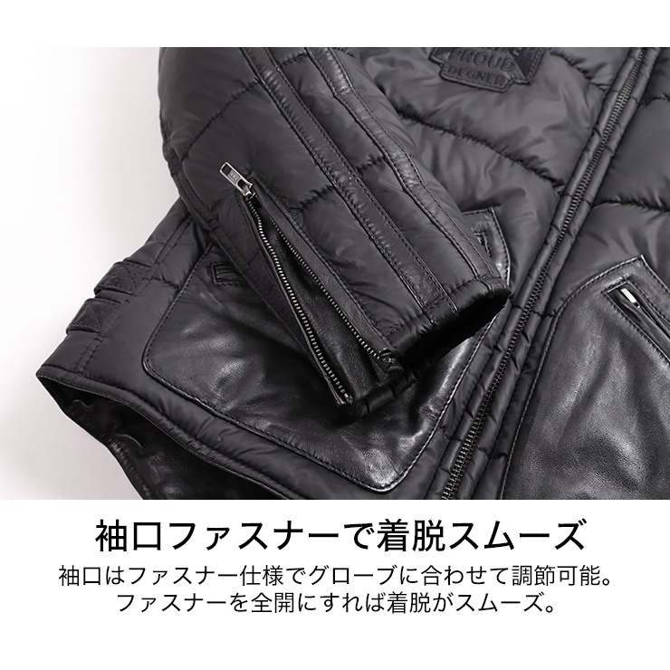 定価5万 雰囲気抜群 DEGNER プロテクター レザージャケット ブラック DEGNER デグナー レザージャケット プロテクター入り メンズ