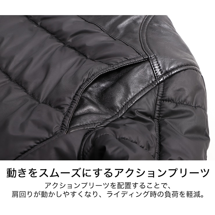 バイク レザーテキスタイルジャケット[21WJ-5] ウェア,メンズ